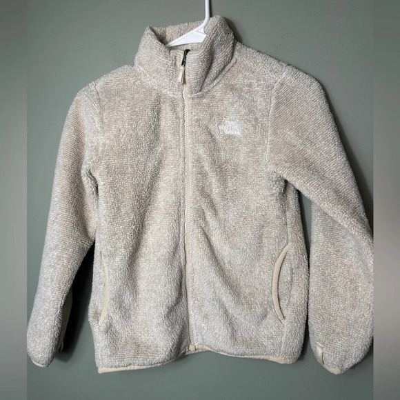 The North Face Girls Suave‎ Oso Fleece Jacket Size S (7/8) Oatmeal - Picture 1 of 8